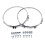 1 Par de Moldura de Farol Dianteiro de 7 Polegadas Cromada Redonda para   1990-2016 90 110 127 1983-1990 Capa de Moldura de Farol 2