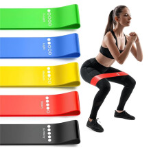 Resistance Bands for Working Out, Elastic Exercice Loop Bands for Physical Therapy, Yoga Set of Stretch Bands B