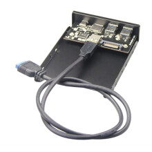 USB 3.0 Micro-/TF Flash 3.5 Internal Card Reader USB-C Type-C Front Panel Dual USB 3.0 Port Floppy Hub for 3.5in Open