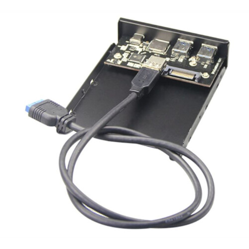 USB 3.0 Micro-/TF Flash 3.5 Internal Card Reader USB-C Type-C Front Panel Dual USB 3.0 Port Floppy Hub for 3.5in Open