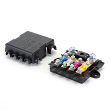 Heavy Duty Power Distribution Fuse Box Block for Mega & Midi Fuses Holder for Car Boat Auto Voltage Regulators