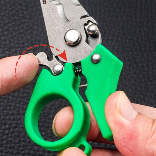 Professional Spring-Loaded Wire Stripper Crimper Tool with Electrical Cutter for Terminal Crimping Trimming Home DIY Use 2