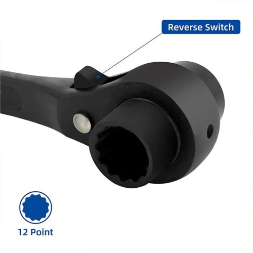 14-17mm Ratchet Podger Spanner Double Ended Socket Ratcheting Podger Scaffold Wrench 1