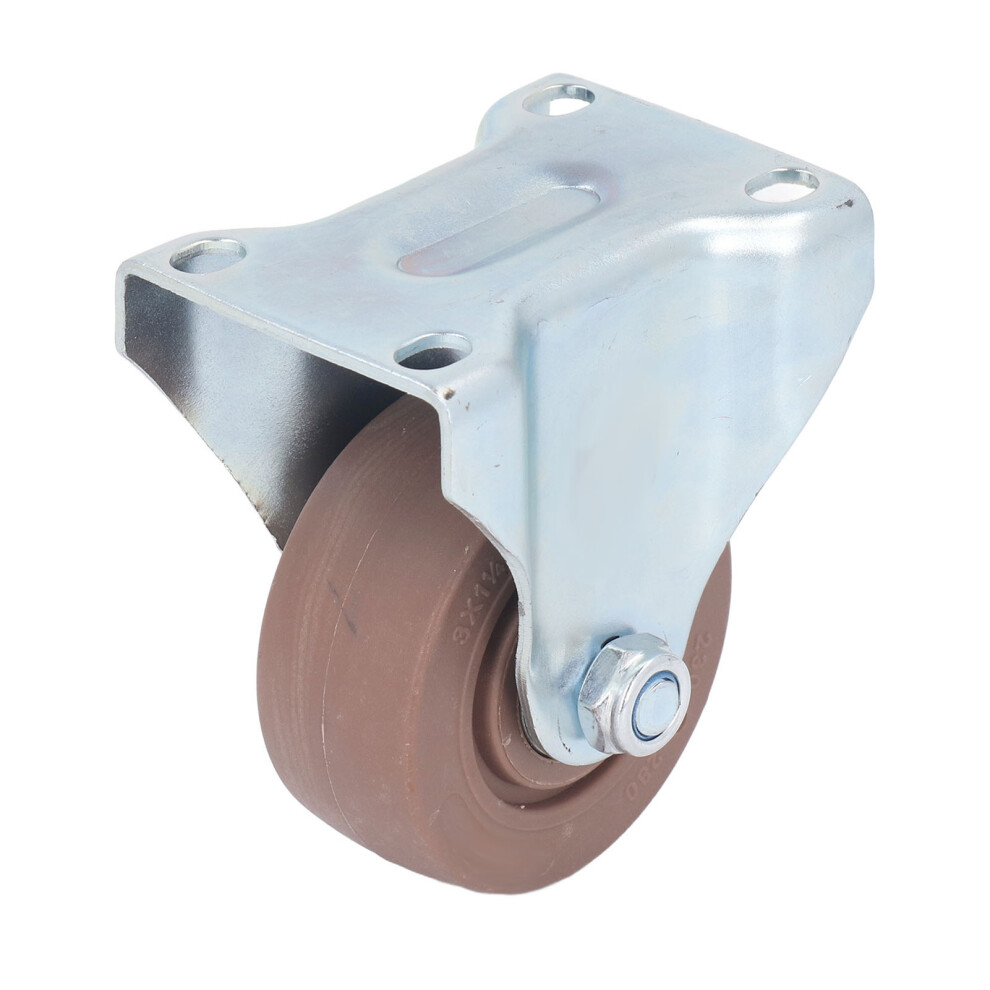 Nylon Fixed Caster Wheel 3in Heavy Duty Rivet