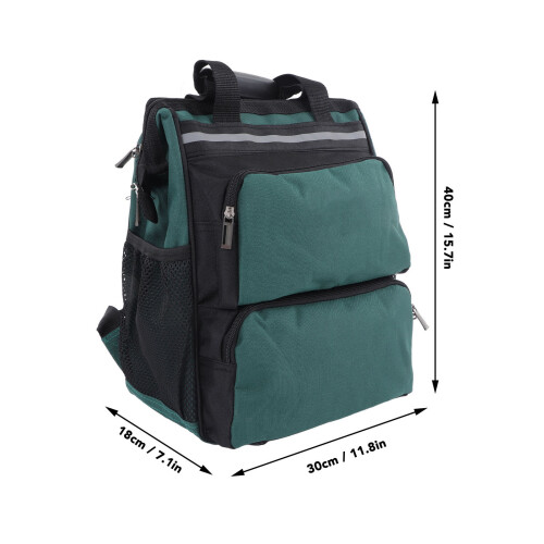 Heavy-Duty Canvas Tool Bag Backpack 40cm Large Capacity Waterproof 1