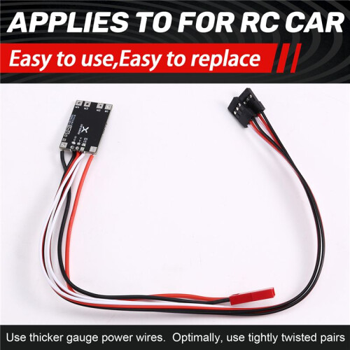 ZEROAXIS 3.7-13V Two-Way Bidirectional Brushed ESC Differential Electronic Speed Controller for RC Tank Crawler Cars 2