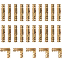 25 Stuks Messing Verborgen Cilinder Scharnieren, 270 Graden Vouwbaar, voor DIY Knutselen, Houten Sieradendoosjes, 0,16 X 0,79 Inch