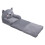 Grey Toddler Foldable Chair Cartoon Style 1