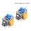 2Pcs for PS4 TMR Electromagnetic Anti Drift Joystick Controller Repair Replacement Gaming Accessories 3