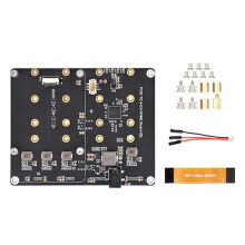 Waveshare per Raspberry Pi 5 Scheda Adattatore PCIe A 4-CH M.2 NVMe Compatibile con Dischi Rigidi M.2 2280/2260/2242/2230 per PI5 (EU)