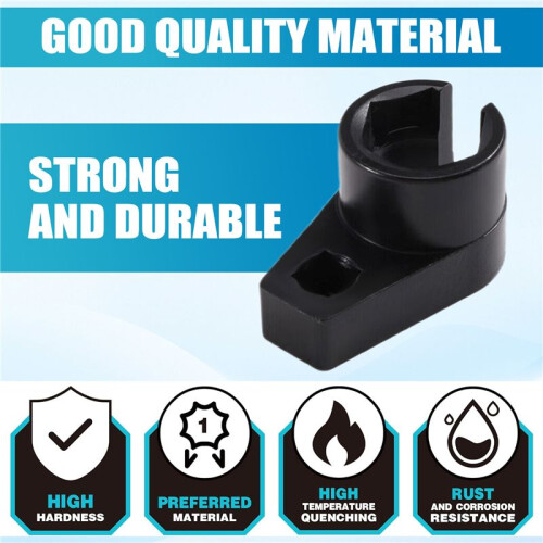 Car Oxygen Sensor Socket Offset Wrench Set 22MM Sockets 1/2In 3/8In Drives Thread Chaser Oxygen Sensor Removing Tool 2