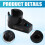 Car Oxygen Sensor Socket Offset Wrench Set 22MM Sockets 1/2In 3/8In Drives Thread Chaser Oxygen Sensor Removing Tool 7