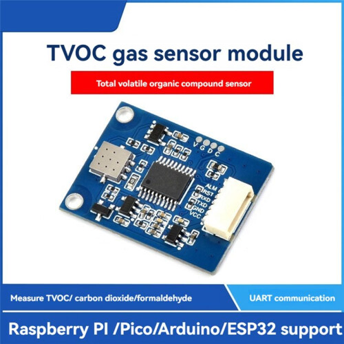 TVOC Gas Sensor Expansion Board Module UART Communication Support TVOC/CH2O/CO2 for Raspberry Pi//for /ESP32 1