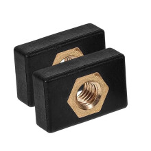 10PCS Kayak Side Mount Slide Track Rail Silders Fishing Rod Pole Holder Mounting Base Sliding Nut