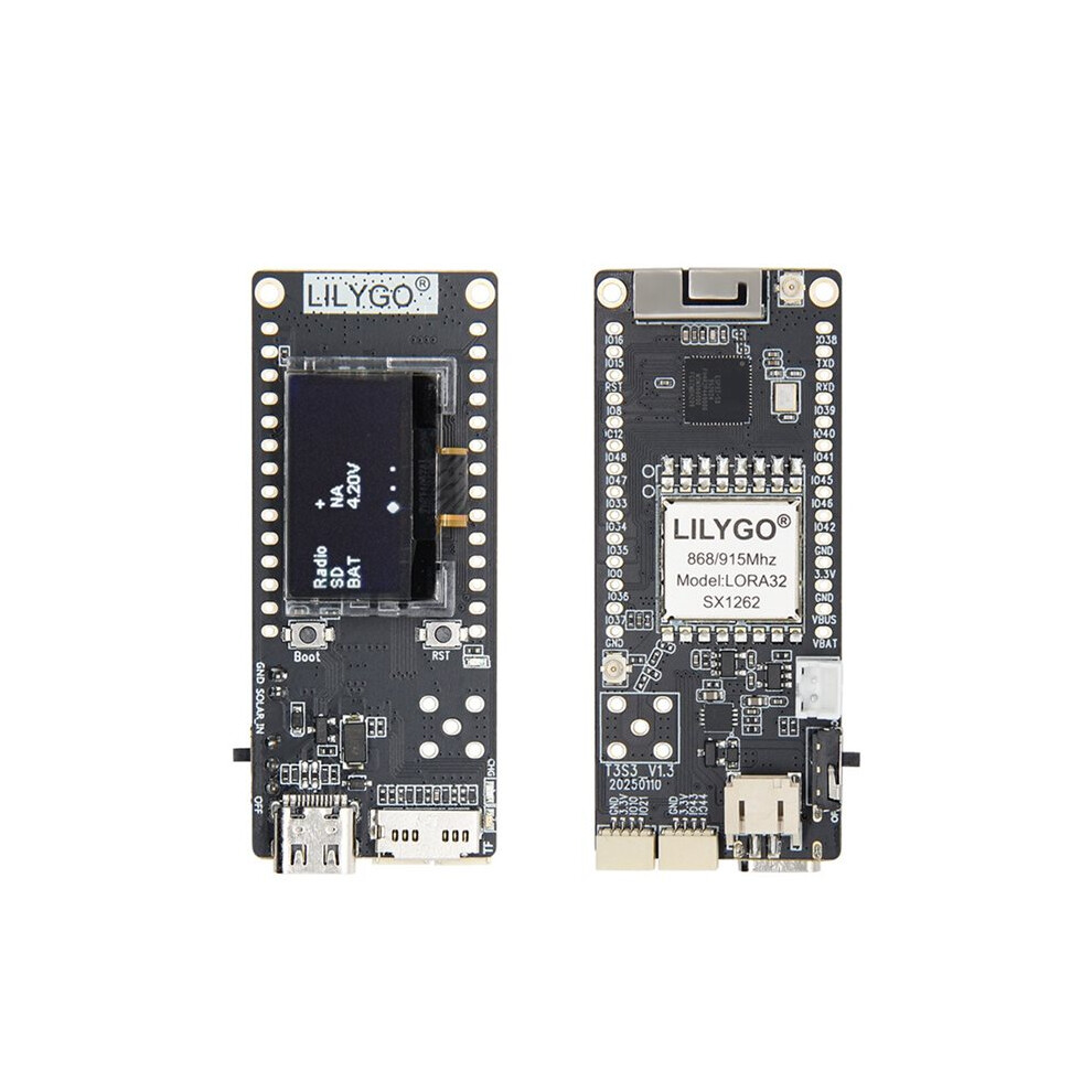 Lilygo 2Pcs T3s3 V1.3 Esp32-S3 Lora Meshtastic Sx1262 Dev Board Lora 2.4G Module Wifi Wireless Gps 915Mhz 6031193632673