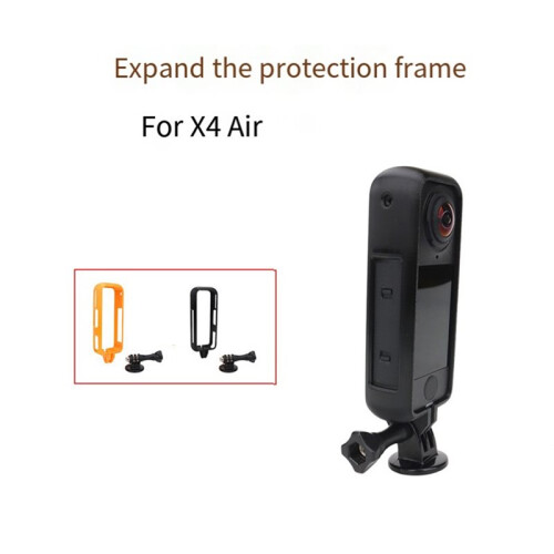 For  X4 AIR Camera Extension Protection Frame Anti Fall Action Camera Frame Camera Mount Accessories Orange 1