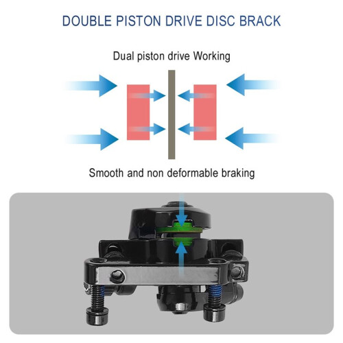 Para Patinete Elétrico para  para  G2 Pro/G2 Max: Freios A Disco Dianteiro e Traseiro, Pinças de Freio A Disco e Acessórios Básicos 2