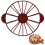 Cake Slicer with Ergonomic Handle, Double Sided 10 and 12 Portion Cake Divider Tool, Brown 1