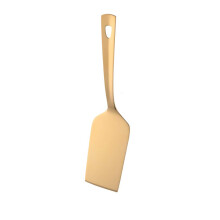 Gold Stainless Steel Lasagna Server and Pie Server with Mirror Polish, Beveled Edges, Dishwasher Safe