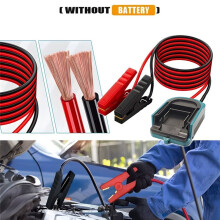 Jumper Cable Clamps for  18V Lithium Battery 12AWG Portable Power Socket Lithium Battery Jumper