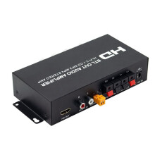 HI-FI 2.1CH Audio Amplifier 160W+80W -Compatible/RCA/AUX Bass/Treble Control for Home/Car/Outdoor EU Plug