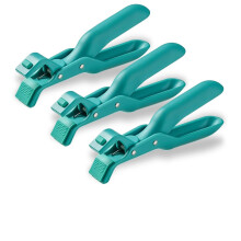 Heat Resistant Hot Plate Gripper and Silicone NonSlip Bowl Holder Clip, MultiFunction Kitchen Tool, Green 3PCS