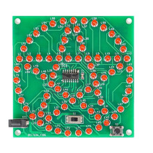 DIY Electronic Kit 80 LED Circular Pentagonal Star Flowing Water Lamp Kit Microcontroller Electronic Production Practice