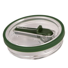 40oz Ice Mug Lid Thickened Silicone Plastic Ice Mug with Straw Lid B