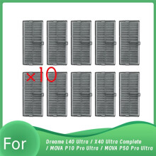 10 Peças de Filtro para Aspirador de Pó Robô para L40 Ultra / X40 Ultra Complete / MOVA P10 Pro Ultra / MOVA P50 Pro Ultra