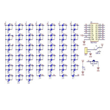 DIY Electronic Kit 80 LED Circular Pentagonal Star Flowing Water Lamp Kit Microcontroller Electronic Production Practice