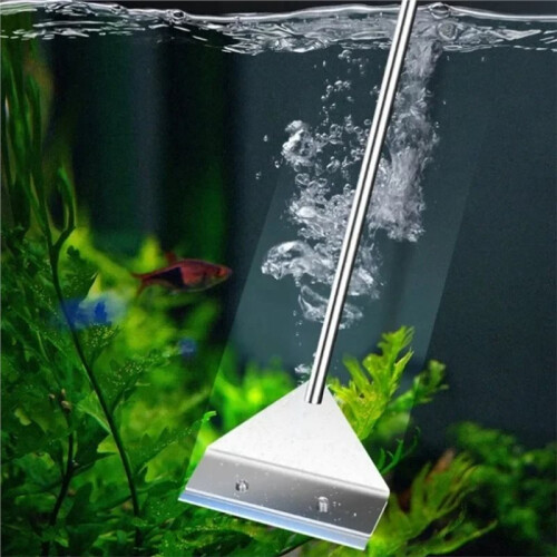 Aquarium Cleaning Tool Flat Sand Algae Removal Dual-Use Glass Algae Scraper Cleaning Tools Aquarium Accessories 53cm 1