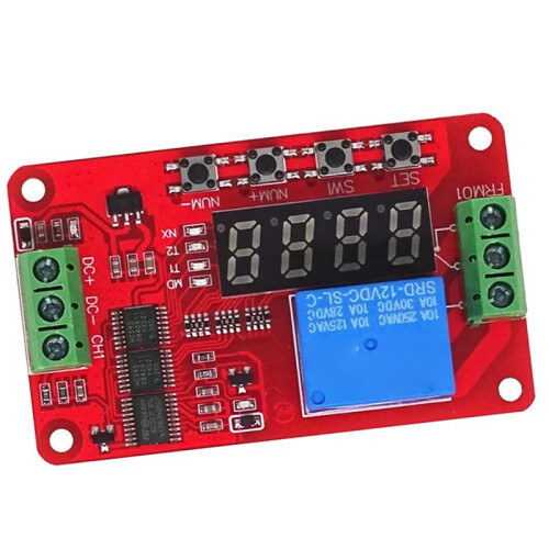 12V 1 Channel Relay Module FRM01 Multifunction Relay Loop Delay Timer  Self-Locking Timing Board 2