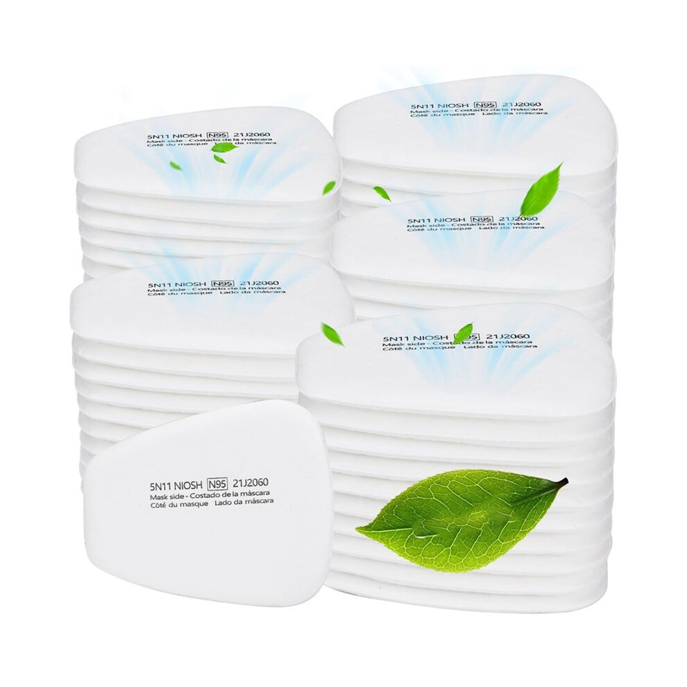 60PC 5N11 Respirator Filter Cotton, 6001 Filter Cartridges for Respirator Filter for 6200, 6502, 6800, 7502 Series