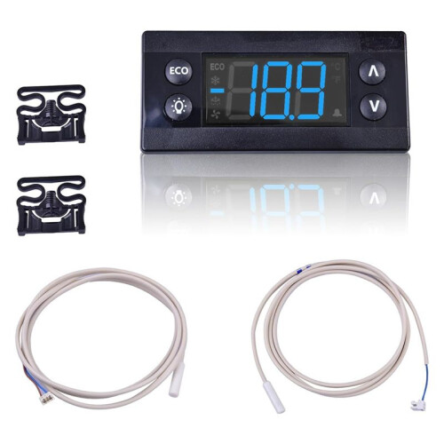 Erc112C Temperature Controller Kit, Electronic Refrigeration Controller with Sensor Compatible with 080G3491