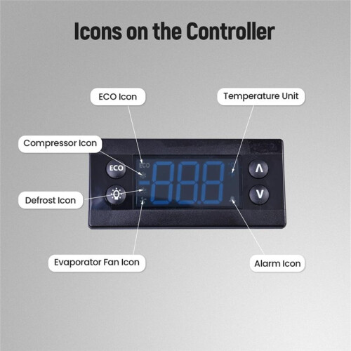Erc112C Temperature Controller Kit, Electronic Refrigeration Controller with Sensor Compatible with 080G3491