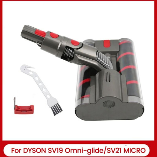 For  Omni-Glide SV19 / SV21-Micro Vacuum Attachment Replacement Soft Roller Cleaner  Double Roller Brush