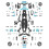 DIY RC Car Rear-Drive Drift Racing Frame for 1/10 -Size RC Car Frame Drift Car Kit Version RC Frame Drift Car Kit 3