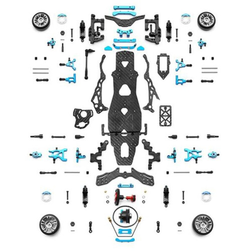 DIY RC Car Rear-Drive Drift Racing Frame for 1/10 -Size RC Car Frame Drift Car Kit Version RC Frame Drift Car Kit 2