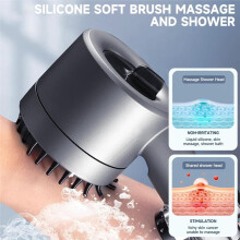 Ion Drops High Pressure Shower ,Filtered Showerhead with 60 Inch Hose,Shower 4 SprayMode with Water Filter