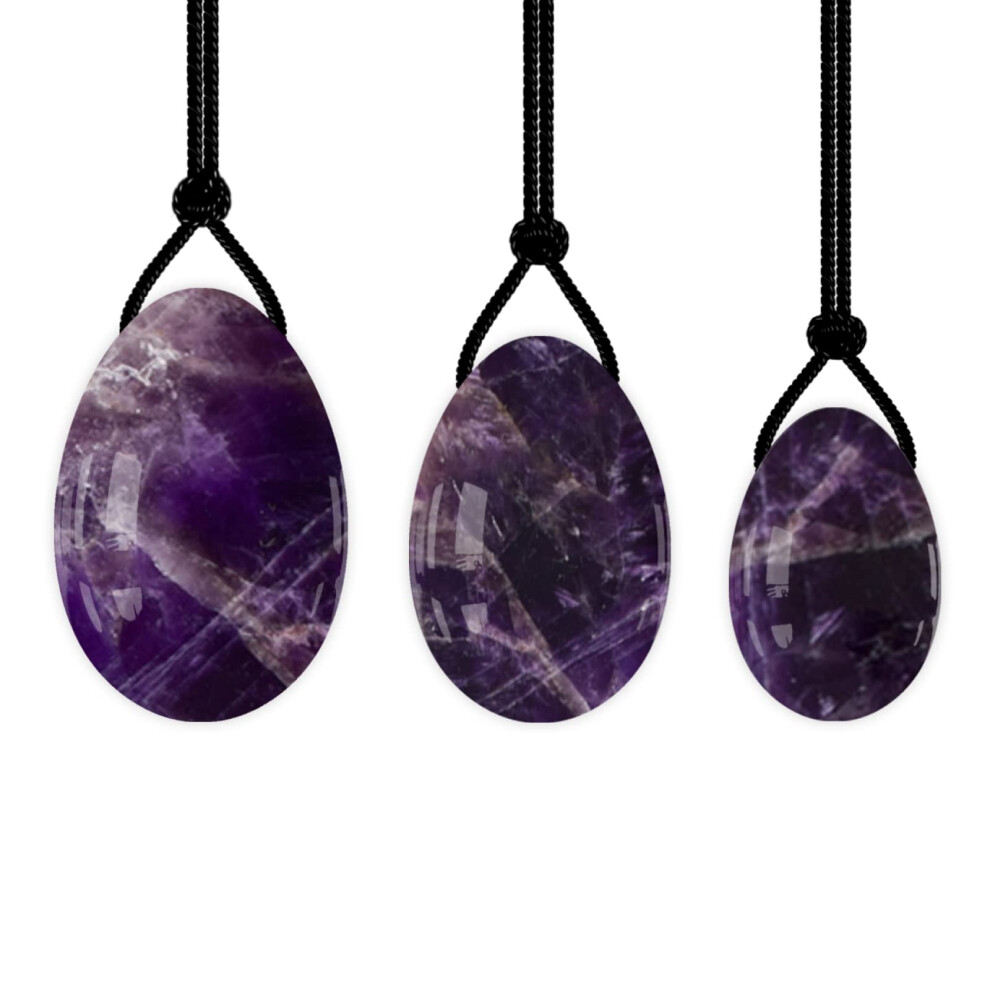 Natural Jade Yoni Egg Set for Kegel Exercise Pelvic Muscle Training Meditation Energy Balance