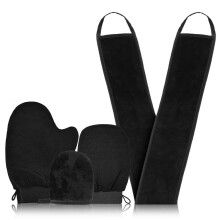 Self Tanning Mitt Applicator Kit with Back and Face Mitt, Exfoliating Glove for Even Coverage