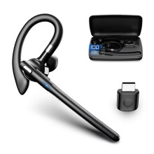 Wireless 5.4 Headset Single Driving Headphone with Dual Mic ENC Noise Cancelling Handsfree Business Earphones