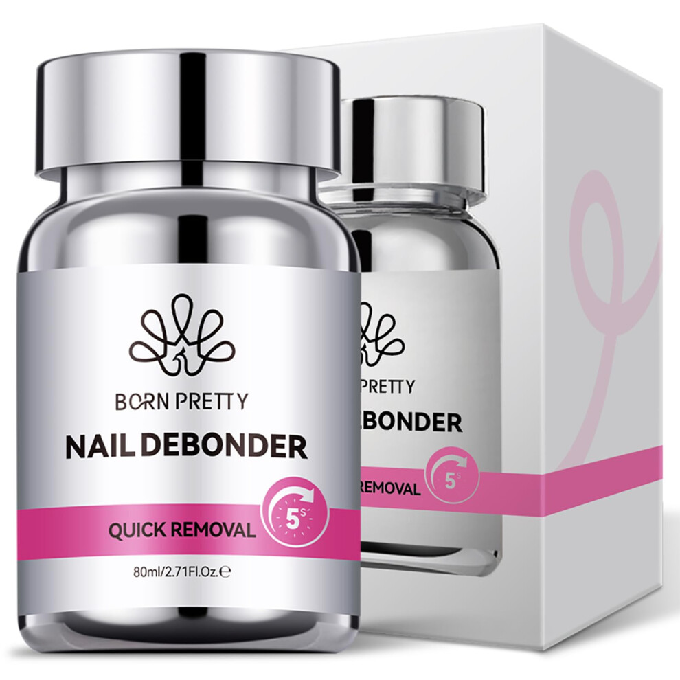 Nail Glue Remover 80Ml With Sponge For Press On And Fake Nails Fast Acting Acrylic Tip Debonder 9169991207766