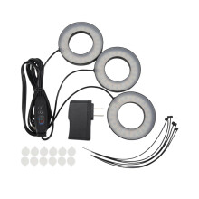 Wachstumslichter für Zimmerpflanzen, 144 LEDs Vollspektrum LED-Wachstumslicht für Pflanzen, 5 V/3 A Unterschrank-Wachstumslampe mit US-Stecker
