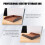 PU Leather Collection Letter Tray, Document Desk Organizer,Stackable Office File Document Tray Holder (Brown) 1