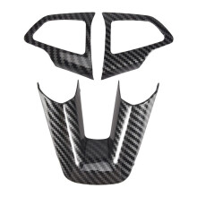 Car 3Pcs/Set Interior Steering Wheel Protection Trim Sticker for Focus Escape Ecosport 2017 2018 Accessories