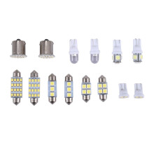 14X WeißE LED-Auto-Innenausstattung Innen Licht Kuppel Kofferraum Karte Kennzeichen Lampen Lampen