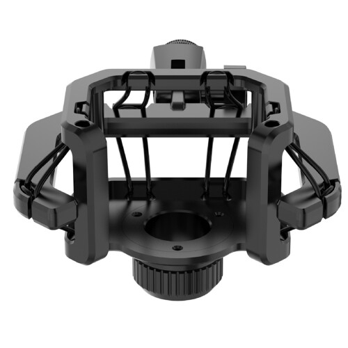 Microphone Shock Mount with Microphone Filter Windscreen Reduce Noise Anti Vibration Screen Stable Easy Install,Black 1