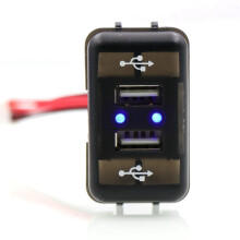 Car Dual USB AutoladegeräT Steckdose mit LED-Leuchte für FH FH12