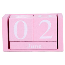 Vintage Wood Perpetual Calendar Shabby Chic Blocks Desktop Calendar Rustic Wooden Squares Calendar Home Office